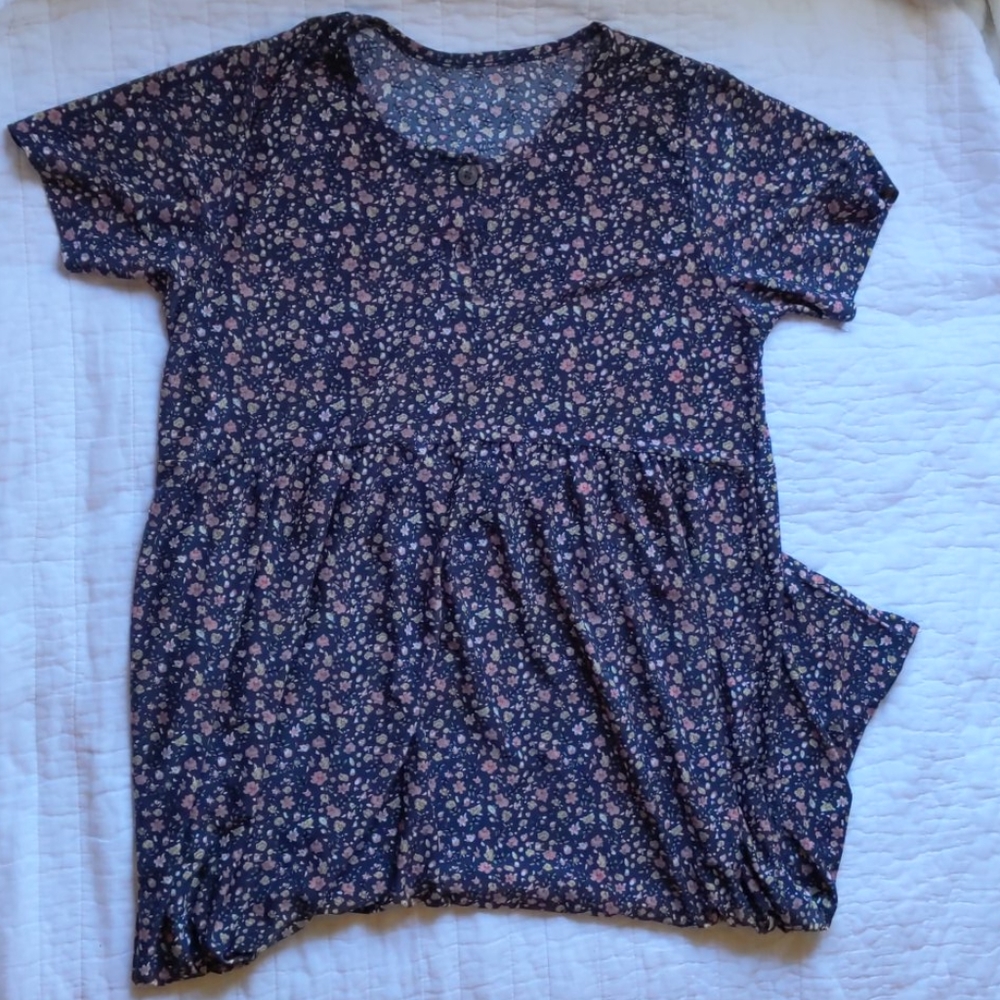 Thrifted floral midi dress